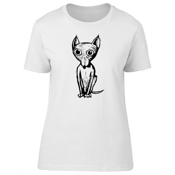 Funny Grunge Chihuahua Sketch T-Shirt Women -Image by Shutterstock, Female XX-Large