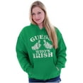 thumbnail image 1 of Funny Guess Who's Irish St Paddys Hoodie Sweatshirt Women Men Brisco Brands S, 1 of 6