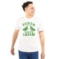 thumbnail image 1 of Funny Guess Who's Irish St Paddys Men's Graphic T Shirt Tees Brisco Brands X, 1 of 5