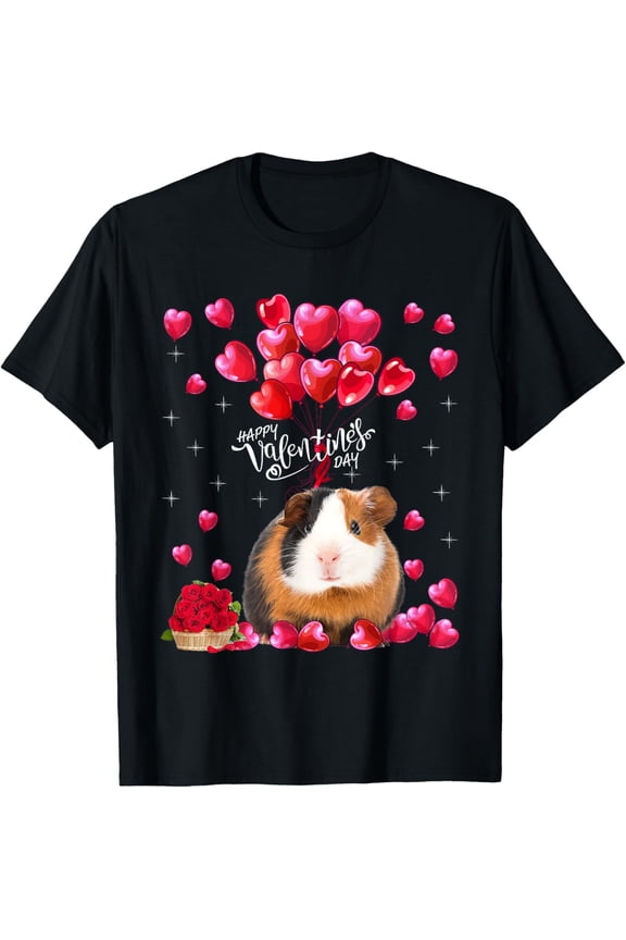 Funny Guinea pig Lover Love Day Animals Heart Apparel T-Shirt