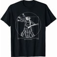 thumbnail image 1 of Funny Guitar Player Da Vinci Vitruvian Man Musicians T-Shirt, 1 of 6