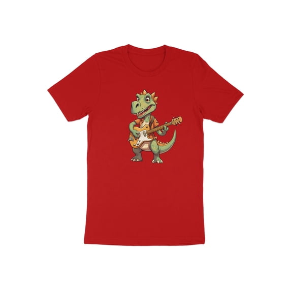 Funny Guitar Player Guitarist Dino Dinasour Musician Gift T-Shirt Cute Dino Guitarist Music Birthday Holiday Present Tshirt