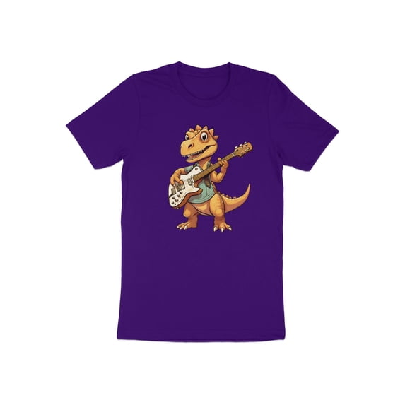 Funny Guitar Player Guitarist Dino Dinasour Musician Gift T-Shirt Cute Dino Guitarist Music Birthday Holiday Present Tshirt