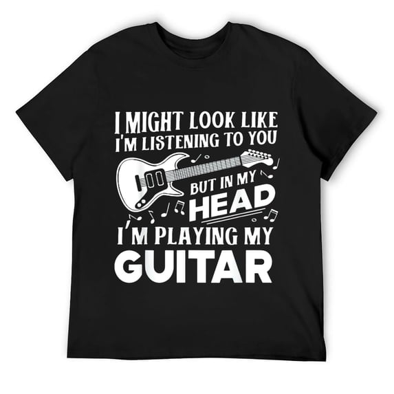 Funny Guitar Player Guitarist Music Lover Gift For Men Women T-Shirt Black 2X-Large