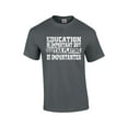 thumbnail image 1 of Funny Guitar T-shirt Education is Important but Guitar Playing is Importanter Musician Band Rock Heavymetal 80's Bass Player-Charcoal-Medium, 1 of 4