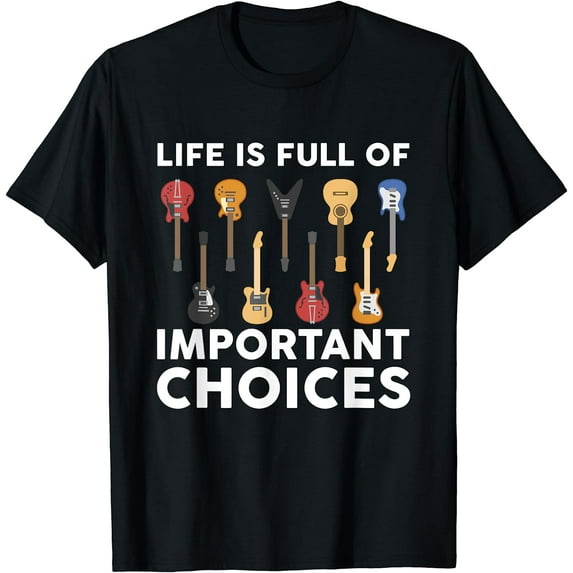 Funny Guitarist Guitar Player Music Lover Gift For Men Women Short Sleeve T-Shirt Black 2X-Large