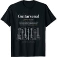 thumbnail image 1 of Funny Guitarsenal Definition - Guitarist's Gift Womens T-Shirt Black M, 1 of 5
