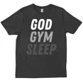 thumbnail image 1 of Funny Gym Quotes God Gym Sleep New Trendy Friend Family Gift T-Shirt Unisex S-5XL Hot Trending Shirt, Vintage Birthday Gift, 1 of 3