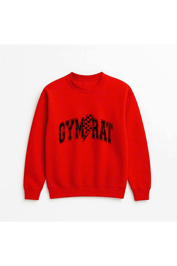 Funny Gym Rat Muscle Mom Workout Fitness Humor Active Lifestyle Quote Sweatshirt, up to size 5XL