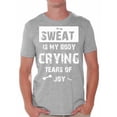 thumbnail image 1 of Funny Gym Shirts for Mens Sweat is My Body White Men T-Shirt Workout Theme Mens Gym Clothing Men T-Shirt Bodybuilding Motivation T Shirts, 1 of 4