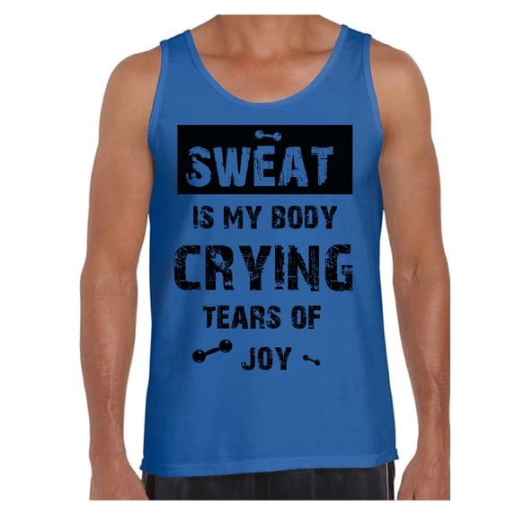 Funny Gym Tanks for Men Sweat is My Body Black Mens Tank Top Workout Theme Mens Gym Clothing Men Top Bodybuilding Motivation Tee Tops
