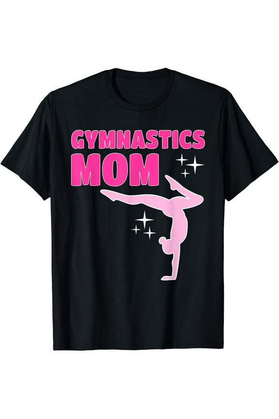 Funny Gymnastics Mom Pink Handstand Gymnast Mother Mama T-Shirt