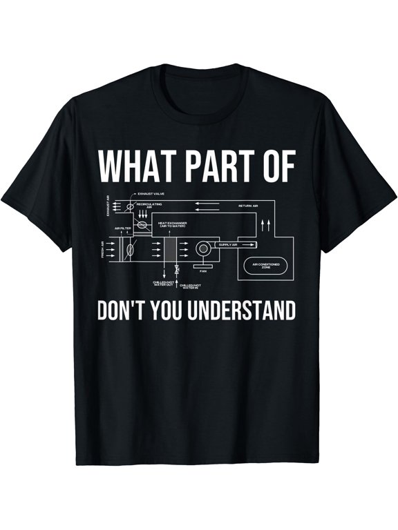 Funny HVAC Design For Men Dad HVAC Installer Engineers Tech T-Shirt