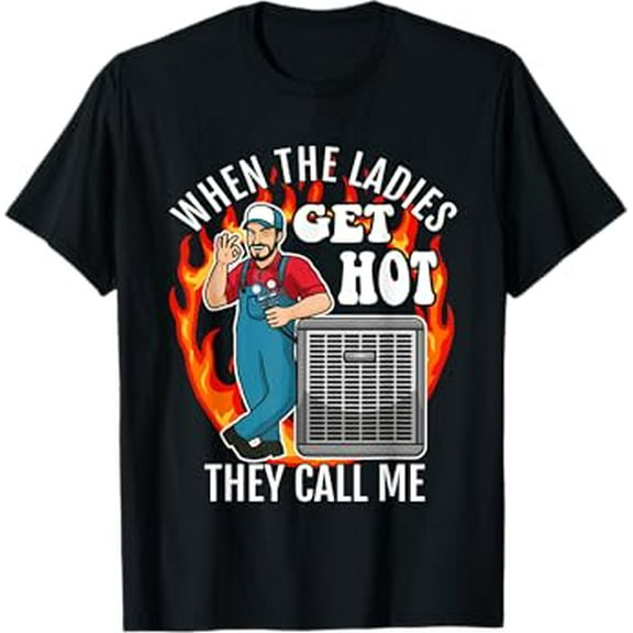 Funny HVAC Technician Air Conditioning Engineer Tech T-Shirt