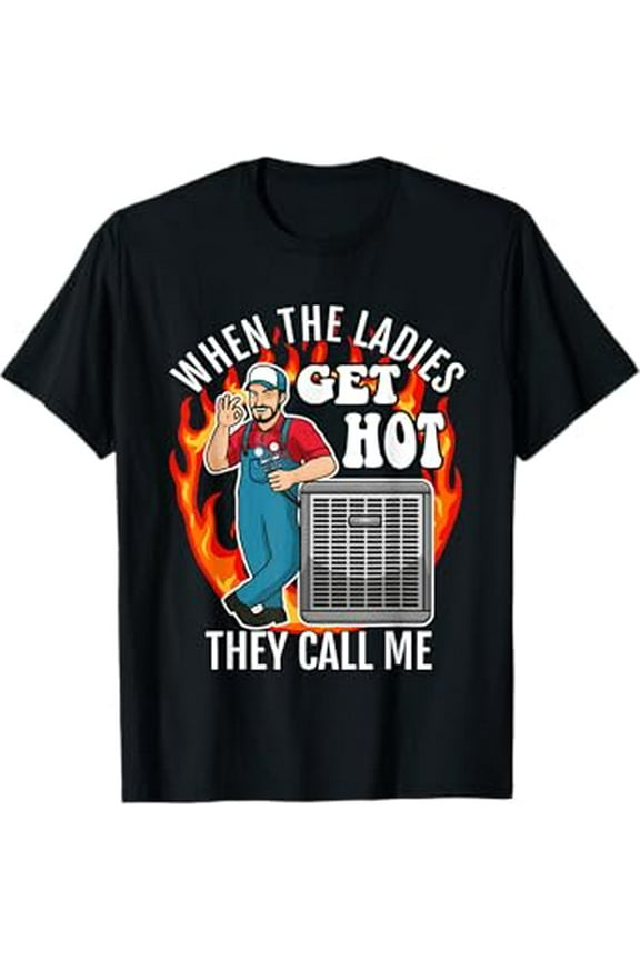 Funny HVAC Technician Air Conditioning Engineer Tech T-Shirt