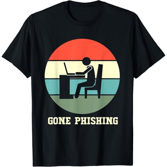 Funny Hacker Cyber Security Gone Phishing T-Shirt