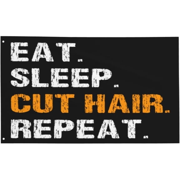 Funny Hairdresser Barber Gifts For Women Men Black Flag Funny Flags For Girls Cool Flags Banner 3x5 Feet Room Bedroom Wall Decor Hangings Outdoor Indoor Mom Gifts from Daughter/Kids/Son