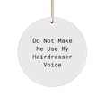 thumbnail image 1 of Funny Hairdresser Gifts from Friends to Hairdressers Unique Circle Ornaments for Christmas, 1 of 4