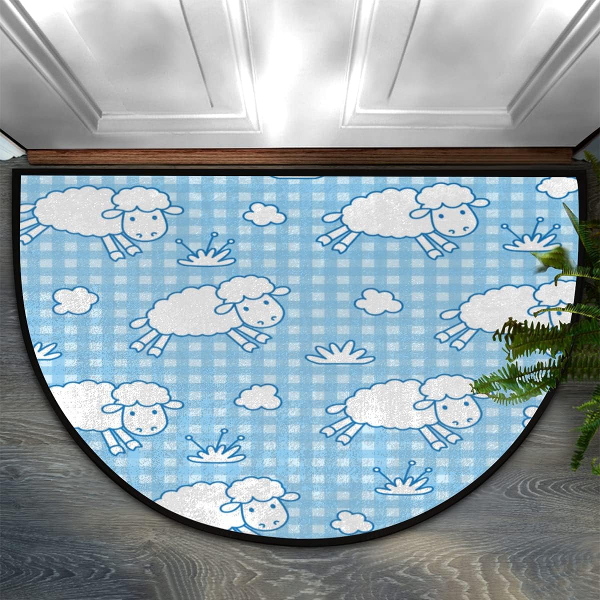 Funny Half Round Door Mat Half Round Door Mat Indoor Entrance Front ...