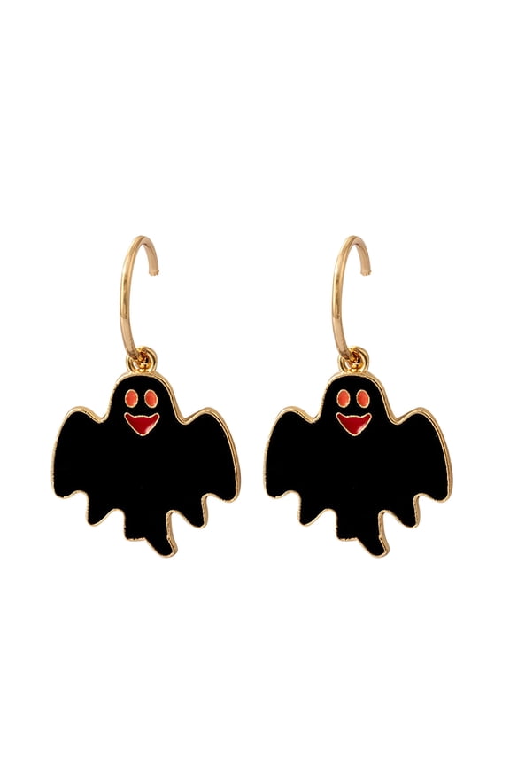 Funny Halloween Bat Pumpkin Cat Exaggerated Earrings