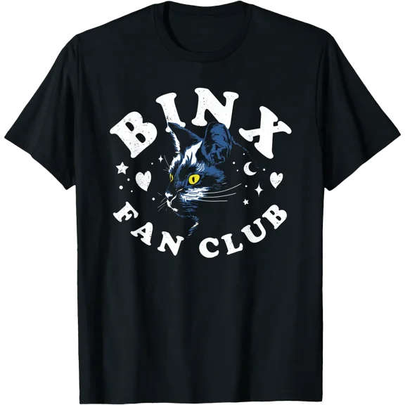 Funny Halloween Binx Black Cat Fan Club T-Shirt, Unisex T-Shirt