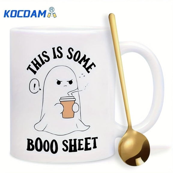 Funny Halloween Coffee Mug Funny Halloween Coffee Mug This Is Some Boo Sheet 11oz Ceramic Cup with Cute Design Birthdays and Holiday Gifts Family Room