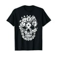 thumbnail image 1 of Funny Halloween Costume Skull Siberian Husky Dog Lover T-Shirt, 1 of 5