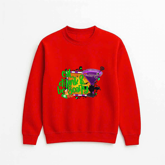Funny Halloween Creepy Party Costume Inspired Casual Outfit Graphic Sweatshirt, up to size 5XL