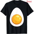thumbnail image 1 of Funny Halloween Devil Egg T-Shirt, Graphic Comfort Tee, Casual Short Sleeve Tops ，Crew neck，Loose，cotton，black，S-5XL, 1 of 1