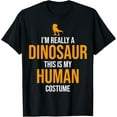 thumbnail image 1 of Funny Halloween Dinosaur Costume Men Women Adults Kids T-Shirt, 1 of 4
