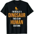 thumbnail image 1 of Funny Halloween Dinosaur Costume Men Women Adults T-Shirt, 1 of 7