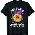 thumbnail image 1 of Funny Halloween Donut Costume Daycare Teacher Tee Men Women T-Shirt, 1 of 3