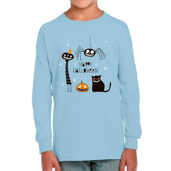 Funny Halloween Doodles Long Sleeve Toddler -Image by Shutterstock, 5 Toddler