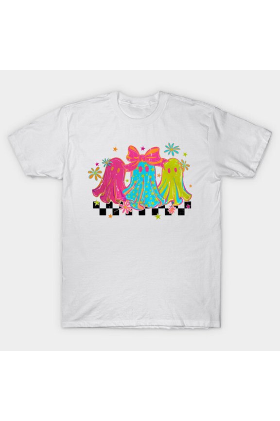 Funny Halloween Ghost Retro Paranormal Spirit Boo Simple Minimalist Art - Trending Now G5610 T-Shirt, for men and women, Up to Size 5XL