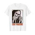 thumbnail image 1 of Funny Halloween Grim Reaper Short Sleeve White T-Shirt, 1 of 5