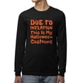 thumbnail image 1 of Funny Halloween Inflation Costume Graphic - Men's Long Sleeve, 1 of 4
