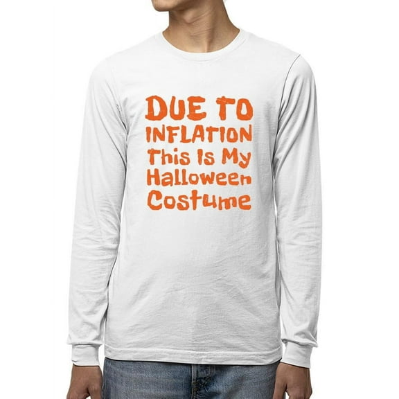 Funny Halloween Inflation Costume Graphic - Men's Long Sleeve