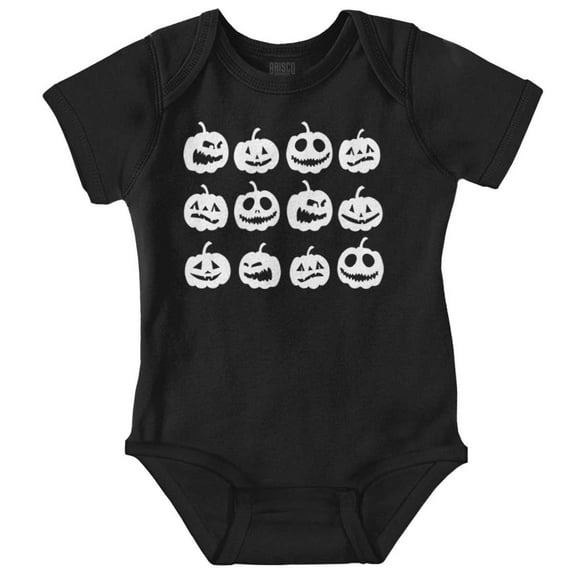 Funny Halloween Jack O Lanterns Romper Boys or Girls Infant Baby Brisco Brands 12M