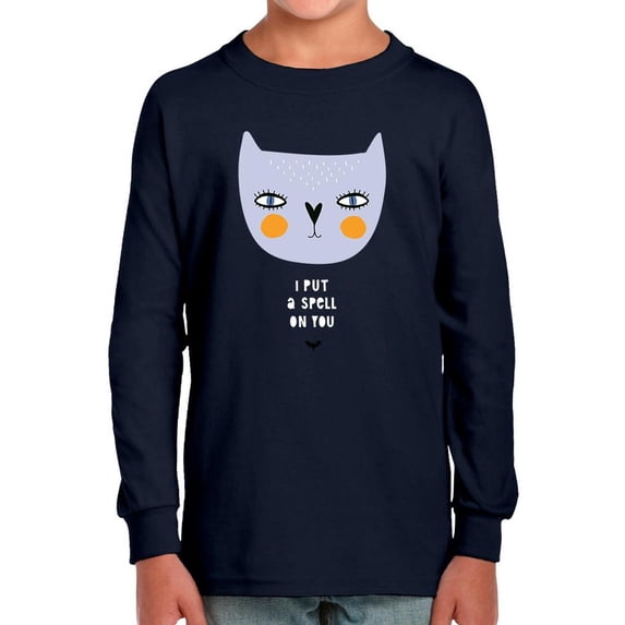 Funny Halloween Kitten Long Sleeve Toddler -Image by Shutterstock, 2 Toddler