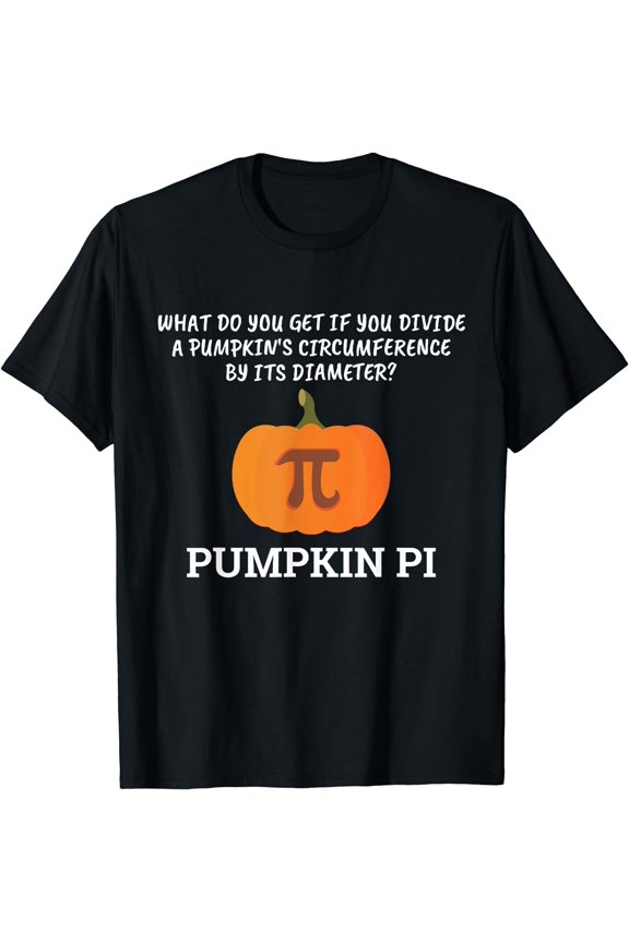 Funny Halloween Math Pun Geometry Pumpkin Pi T-Shirt