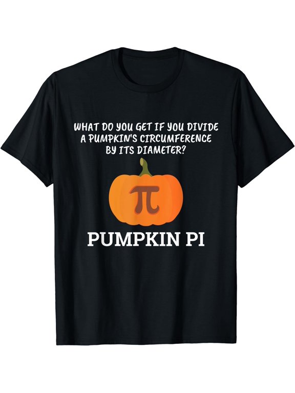 Funny Halloween Math Pun Geometry Pumpkin Pi T-Shirt