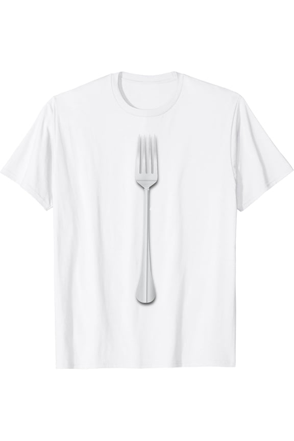 Funny Halloween Party Fork Costume Tee Couple Matching T-Shirt
