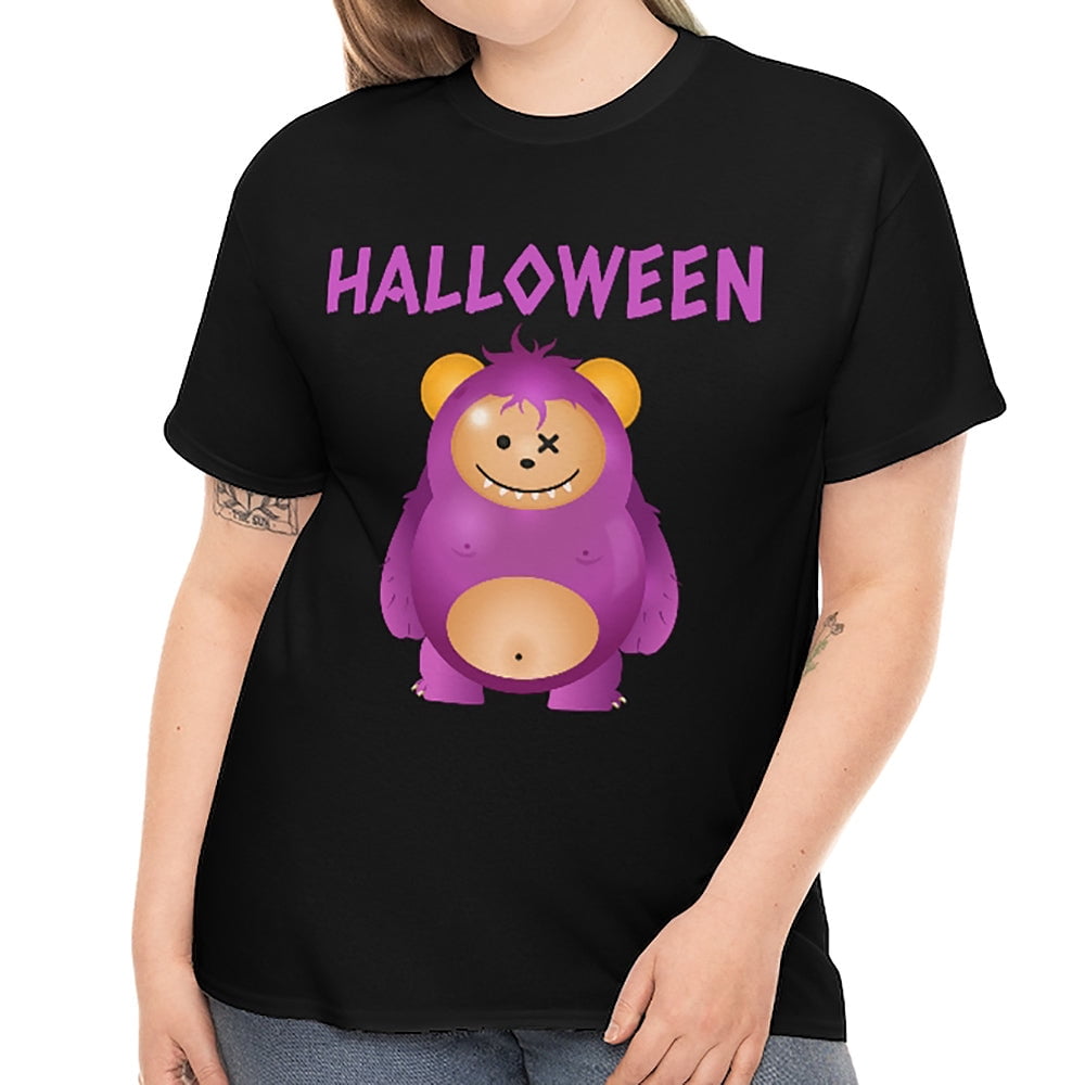 Funny Halloween Shirts for Women Plus Size 1X 2X 3X 4X 5X Purple
