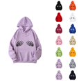 thumbnail image 1 of Funny Halloween Skeleton Hoodies for Women Casual Oversized Hooded Sweatshirt with Pockets Pullover Tops, 1 of 1