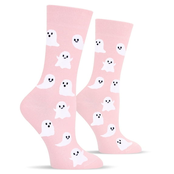 Funny Halloween Socks for Women & Teen Girls - Ghost Spooky Fun Cute Womens Novelty Crazy Funky Dress Crew Socks - Halloween Gifts Stockings Costumes