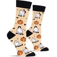 thumbnail image 1 of Funny Halloween Socks for Women Ladies Teen Girls - Fun Cute Womens Novelty Crazy Funky Dress Crew Socks - Halloween Gifts Stockings Costumes, 1 of 7