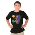 thumbnail image 1 of Funny Halloween Surfing Skeleton Crewneck T Shirts Boy Girl Teen Brisco Brands S, 1 of 6