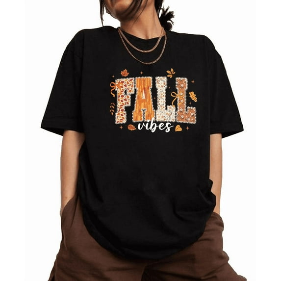 Funny Halloween T shirt, Fall Design with Dense flower and Bow tie ,Pattern printing,Halloween Patiy , Women's Cute short sleeve,Cute,cotton,black,S-5XL