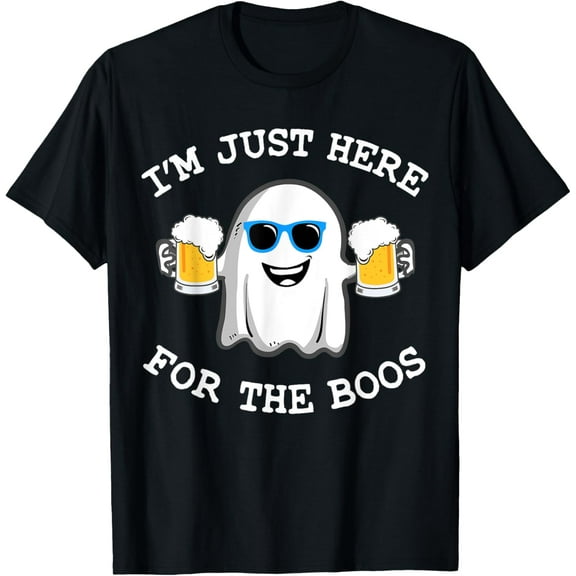 Funny Halloween Tee I'm just here for the boos costume gift T-Shirt