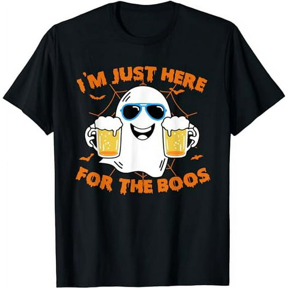 Funny Halloween Tee I'm just here for the boos costume gift T-Shirt